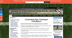 Desktop Screenshot of greatcornerback.com